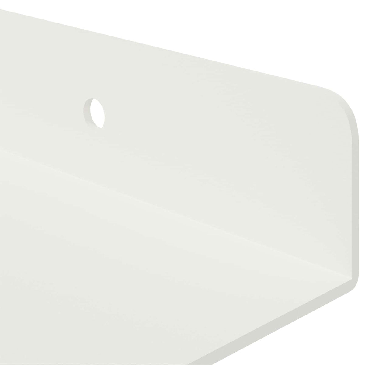 Kelluva hylly 3 kpl Valkoinen 40 x 9 x 2,5 cm Teräs