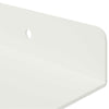 Kelluva hylly 3 kpl Valkoinen 40 x 9 x 2,5 cm Teräs