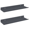 Kelluva hylly 2 kpl Antrasiitti 30 x 9 x 2,5 cm Teräs