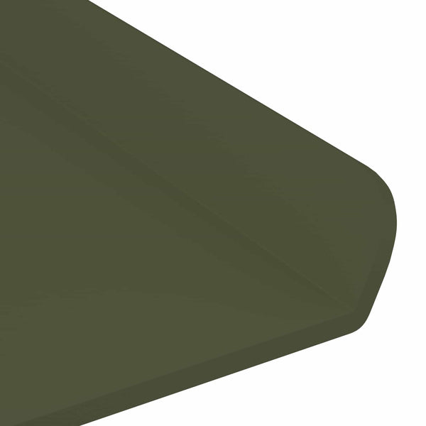 Kelluva hylly 2 kpl Oliivivihreä 30 x 9 x 2,5 cm Teräs