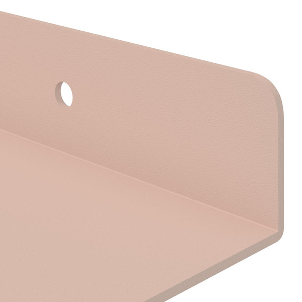 Kelluva hylly 2 kpl Pinkki 60 x 8,5 x 2,5 cm Teräs
