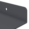 Kelluva hylly 2 kpl Antrasiitti 60 x 8,5 x 2,5 cm Teräs