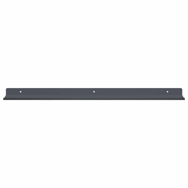 Kelluva hylly 2 kpl Antrasiitti 60 x 8,5 x 2,5 cm Teräs