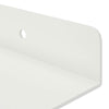 Kelluva hylly 2 kpl Valkoinen 60 x 8,5 x 2,5 cm Teräs