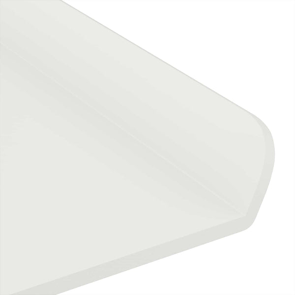 Kelluva hylly 2 kpl Valkoinen 60 x 8,5 x 2,5 cm Teräs