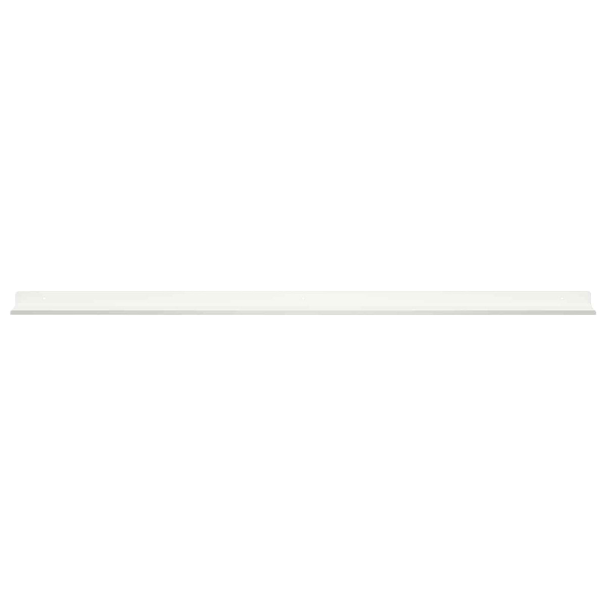 Kelluva hylly 2 kpl Valkoinen 100 x 9 x 2,5 cm Teräs
