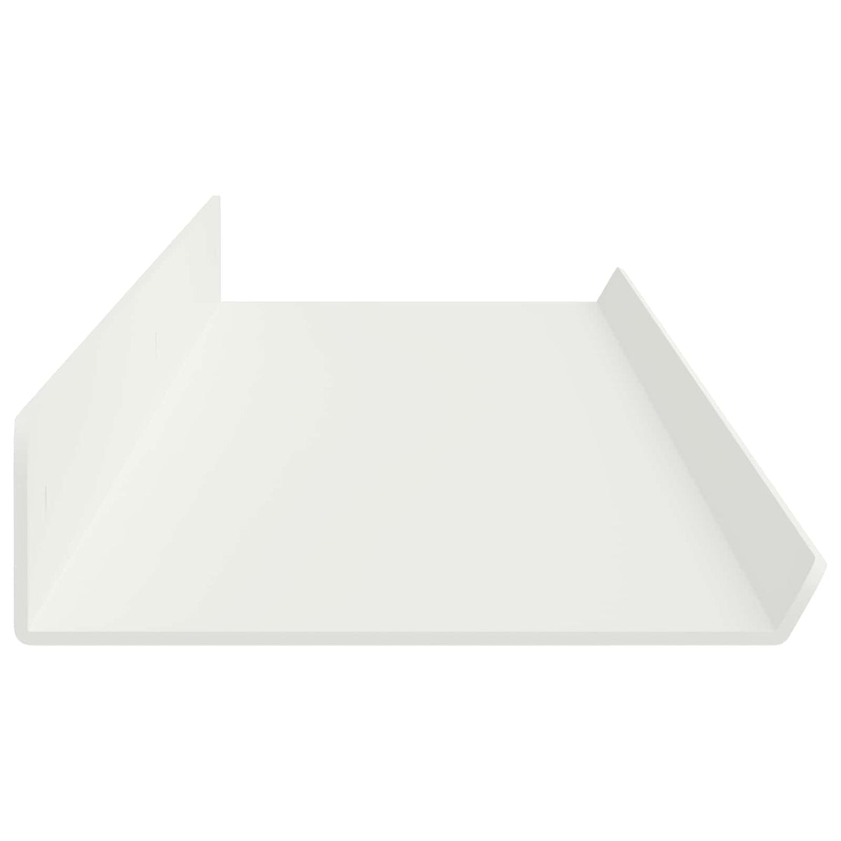 Kelluva hylly 2 kpl Valkoinen 100 x 9 x 2,5 cm Teräs