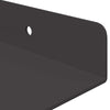 Kelluva hylly 2 kpl Musta 30 x 17,5 x 2,5 cm Teräs