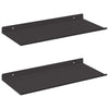 Kelluva hylly 2 kpl Musta 40 x 17,5 x 2,5 cm Teräs