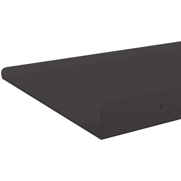 Kelluva hylly 2 kpl Musta 40 x 17,5 x 2,5 cm Teräs