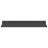 Kelluva hylly 2 kpl Musta 40 x 17,5 x 2,5 cm Teräs