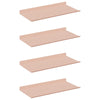 Kelluva hylly 4 kpl Pinkki 40 x 18 x 2,5 cm Teräs