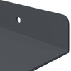 Kelluva hylly 2 kpl Antrasiitti 40 x 18 x 2,5 cm Teräs