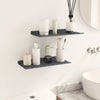 Kelluva hylly 2 kpl Antrasiitti 40 x 18 x 2,5 cm Teräs