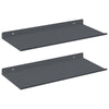 Kelluva hylly 2 kpl Antrasiitti 40 x 18 x 2,5 cm Teräs
