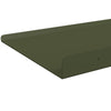 Kelluva hylly 2 kpl Oliivivihreä 80 x 18 x 2,5 cm Teräs