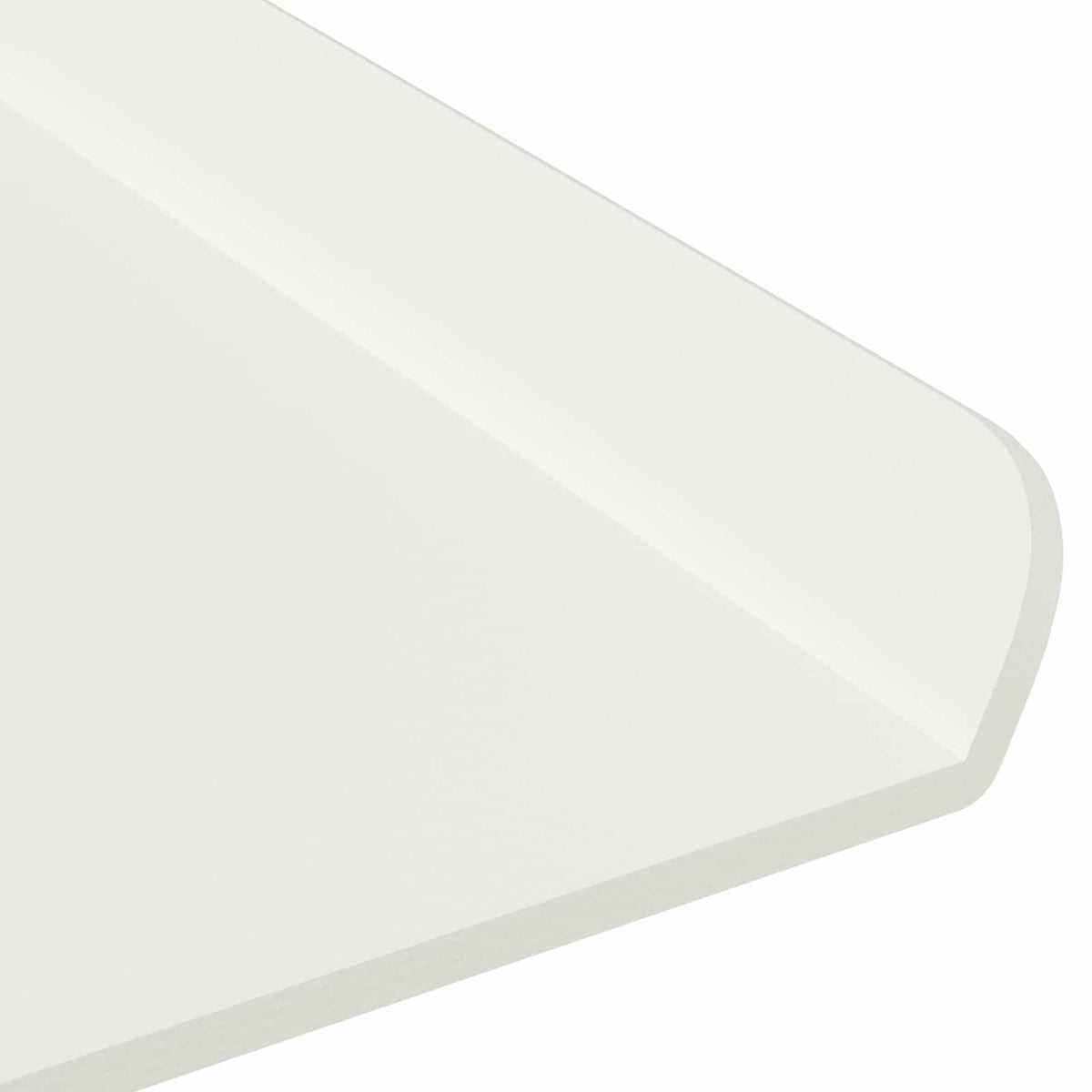 Kelluva hylly 2 kpl Valkoinen 80 x 18 x 2,5 cm Teräs