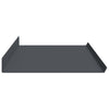 Kelluva hylly 2 kpl Antrasiitti 100 x 18 x 2,5 cm Teräs
