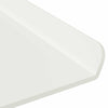 Kelluva hylly 2 kpl Valkoinen 100 x 18 x 2,5 cm Teräs