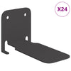 Näkymätön kelluva hylly 24 kpl Musta 6 x 11 x 6,5 cm