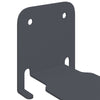 Näkymätön kelluva hylly 8 kpl Antrasiitti 6 x 11 x 6,5 cm