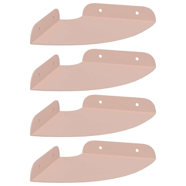 Kulma Kelluva Hylly 4 kpl Pinkki 15 x 15 x 2 cm