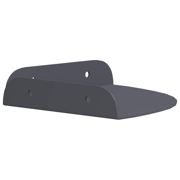 Kulma Kelluva Hylly 4 kpl Antrasiitti 15 x 15 x 2 cm