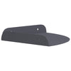 Kulma Kelluva Hylly 2 kpl Antrasiitti 18 x 18 x 2 cm