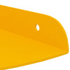 Kulma Kelluva Hylly 2 kpl Sinappikeltainen 18 x 18 x 2 cm