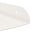 Kulma Kelluva Hylly 2 kpl Valkoinen 18 x 18 x 2 cm
