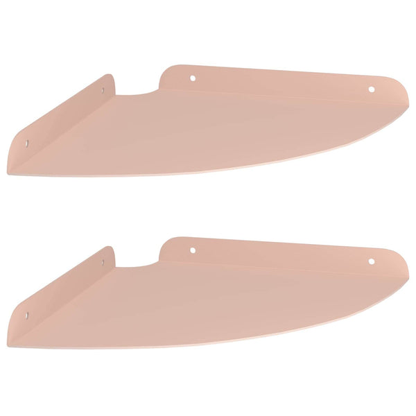 Kulma Kelluva Hylly 2 kpl Pinkki 24 x 24 x 2 cm