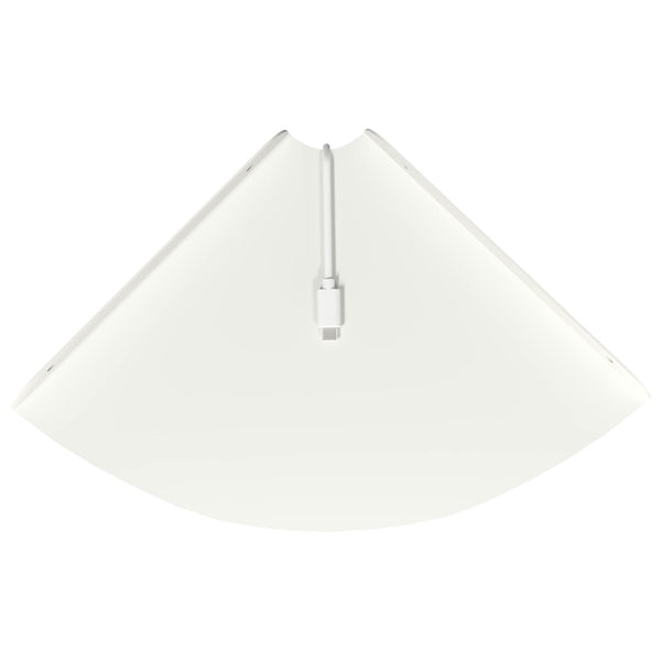 Kulma Kelluva Hylly 2 kpl Valkoinen 24 x 24 x 2 cm