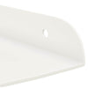 Kulma Kelluva Hylly 4 kpl Valkoinen 24 x 24 x 2 cm