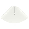 Kulma Kelluva Hylly 4 kpl Valkoinen 24 x 24 x 2 cm