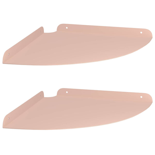 Kulma Kelluva Hylly 2 kpl Pinkki 30 x 30 x 2 cm