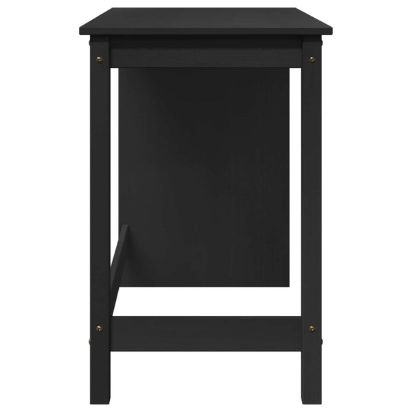 Pöytä Musta 112 x 50 x 75 cm Massiivinen mänty