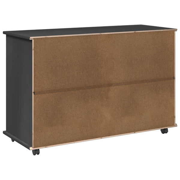 Rullaava kaappi Harmaa 100 x 39 x 65,5 cm Massiivinen mänty