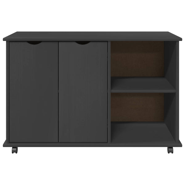 Rullaava kaappi Harmaa 100 x 39 x 65,5 cm Massiivinen mänty