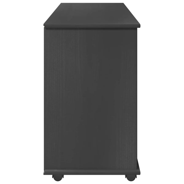 Rullaava kaappi Harmaa 100 x 39 x 65,5 cm Massiivinen mänty