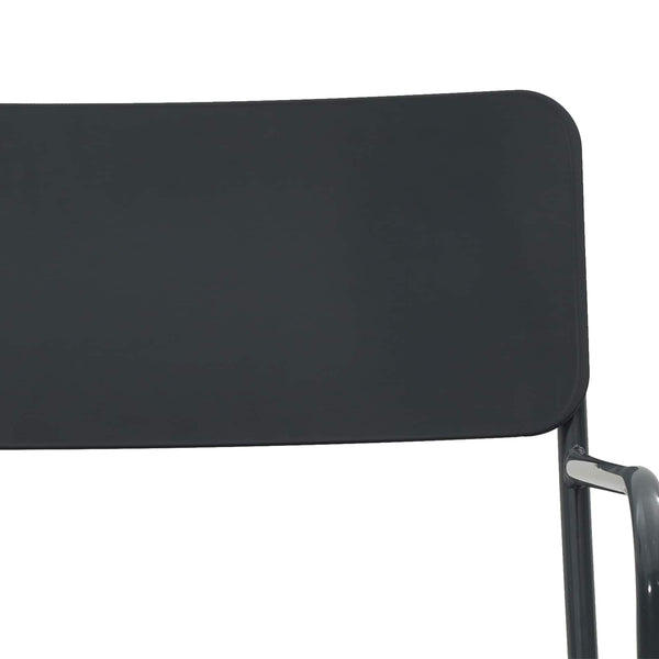 Puutarhatuolit 2 pcs Antrasiitti 51 x 55 x 81 cm Teräs