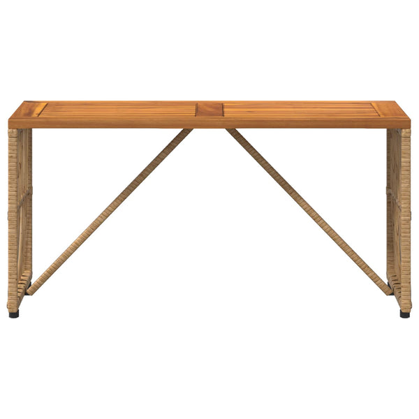 Ulkopöytä Luonnollinen 80 x 40 x 40 cm Teräs ja Polyrottinki