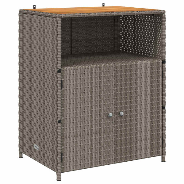 Kaappi ovella Harmaa 70 x 50 x 87 cm Polyesteri ja Roly Rattat