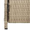 Kaappi hyllyllä Beige 70 x 50 x 87 cm Polyesteri ja Roly Rattat