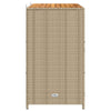 Kaappi hyllyllä Beige 70 x 50 x 87 cm Polyesteri ja Roly Rattat