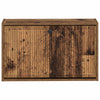 Seinälle asennettava kenkäkaappi EDE 71 x 17 x 43 cm Vanha puu