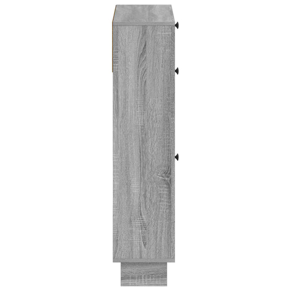 Kenkäkaappi EDE 78 x 24 x 103 cm Tekninen puu Harmaa Sonoma