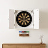 Dartboard-kaappi EDE Korkeakiiltoinen valkoinen Tekninen puu