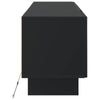 LED TV-kaappi Musta Tekninen puu