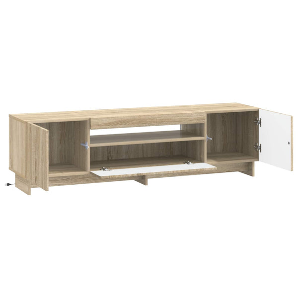 LED TV-kaappi Sonoma-tammi Tekninen puu