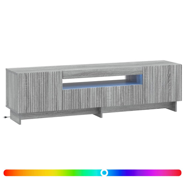 LED TV-kaappi Harmaa Sonoma Tekninen puu